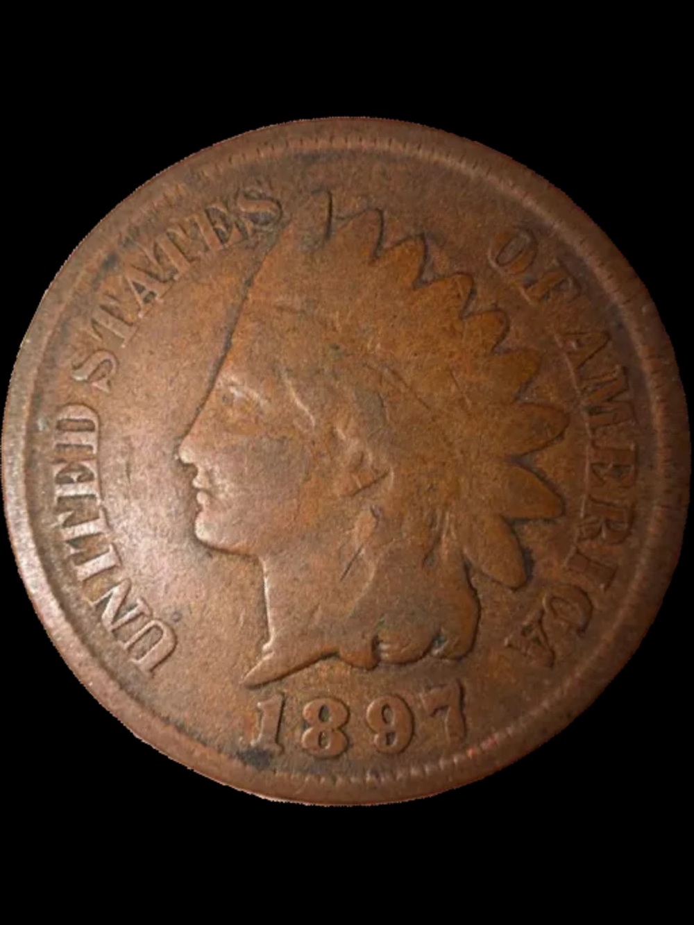 Collectible Genuine 1897 Indian Head Penny